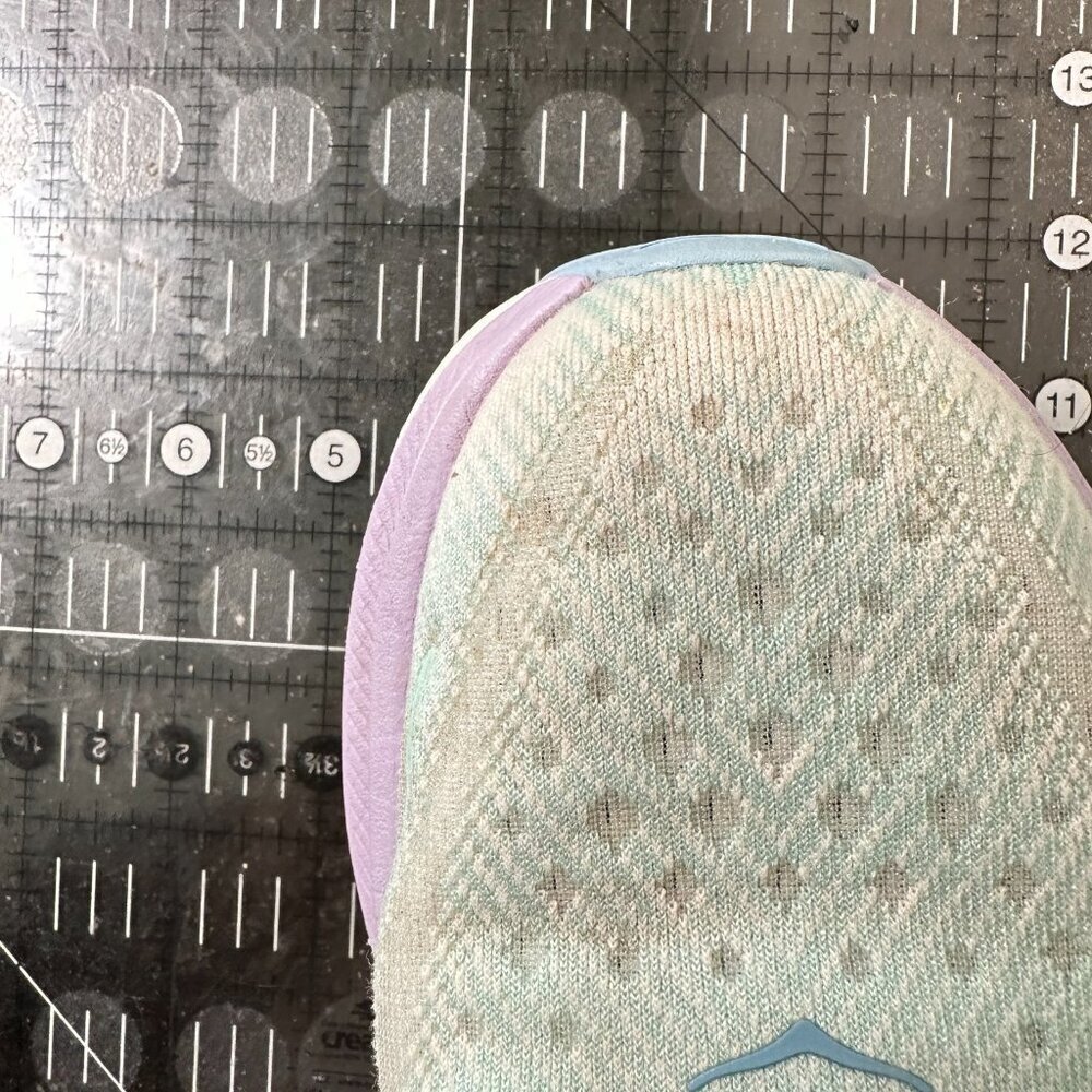 Hoka One One W Clifton 9 Women Size 9B 1127896-SOLM Sunlit Ocean Lilac Mist - Picture 11 of 11